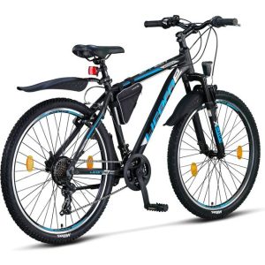Licorne Bike Effect Premium Mountainbike Aluminium Discbremse 21 Gang Schwarz/Anthrazit