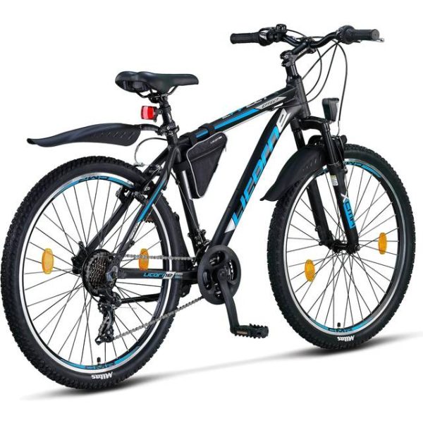 Licorne Bike Effect Premium Mountainbike Aluminium Discbremse 21 Gang Schwarz/Anthrazit