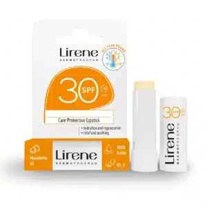 Lirene Solbeskyttende og fugtgivende læbepomade SPF30.