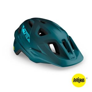 MET Cykelhjelm Echo MIPS Petrol Blue/Matt - Small/Medium (52-57 cm)
