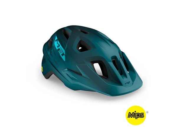 MET Cykelhjelm Echo MIPS Petrol Blue/Matt - Small/Medium (52-57 cm)