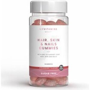 Myvitamins Hair Skin og Nails Vingummi 60gummies Strawberry 60 stk