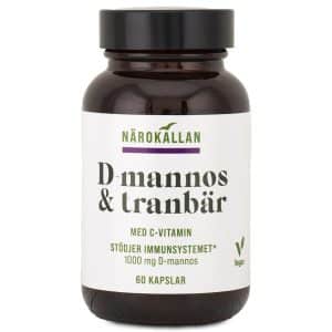 Närokällan D-Mannose + Tranebær, 60 kapsler