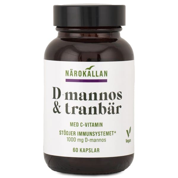 Närokällan D-Mannose + Tranebær, 60 kapsler