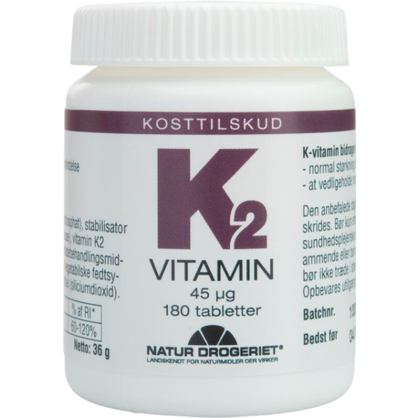 Natur Drogeriet K2 Vitamin 180 stk