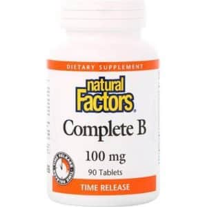 Natural Factors Complete B, 100 mg, 90 Tablets