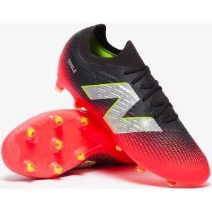 New Balance Magia v4+ Low Laced FG Firm Ground Soccer - Black/Energy Red/Hi