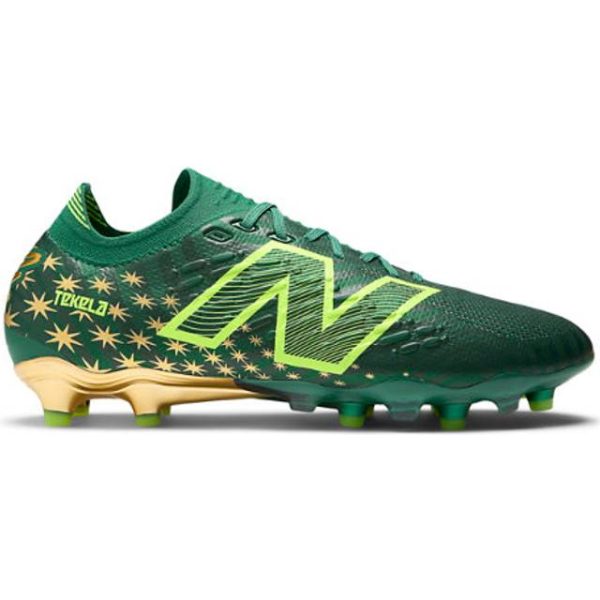 New Balance Tekela Pro Low Laced FG V4+ - Emerald Green/Metallic Gold/Neon Yellow