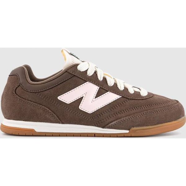 New Balance Womens RC42 Trainers - Brown/Pink Detail