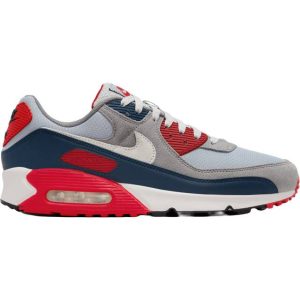 Nike Air Max 90 M - Light Smoke Grey/Armory Navy/Fire Red/Phantom