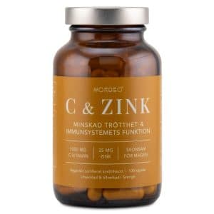 Nordbo C-vitamin & Zink, 100 kapsler