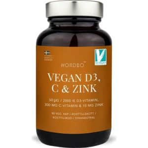 Nordbo Vegan D3, C & Zink 90 stk