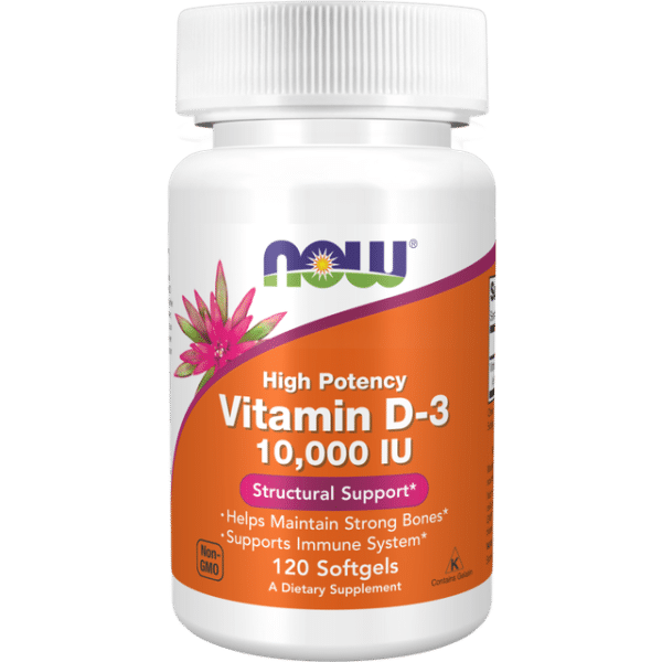 Now Foods Vitamin D-3 10000iu 120 stk