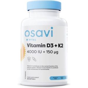 Osavi Vitamin D3 + K2 Variationer 4000IU 120 stk