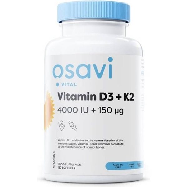 Osavi Vitamin D3 + K2 Variationer 4000IU 120 stk