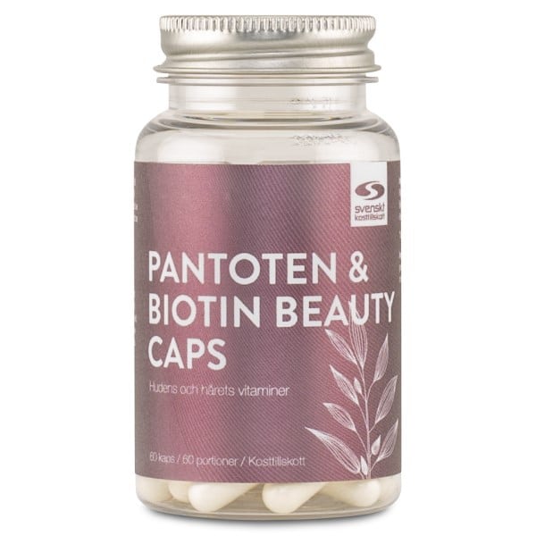 Pantoten & Biotin Beauty Caps, 60 kapsler