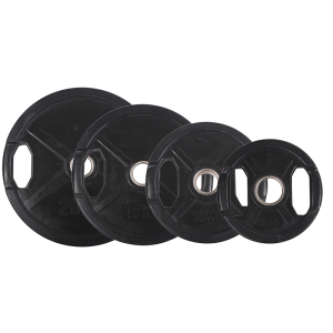 Peak Fitness - vægtskivepakke - 50 mm - Gummi - 100 kg - Sort