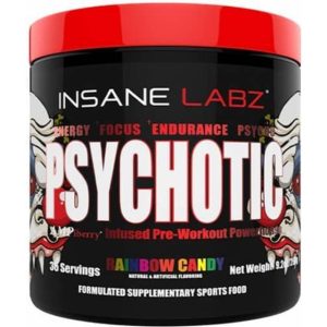 Psychotic Pre-Workout, 259 g, Rainbow Candy