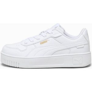Puma Carina Street Kids' Sneakers, White/Gold