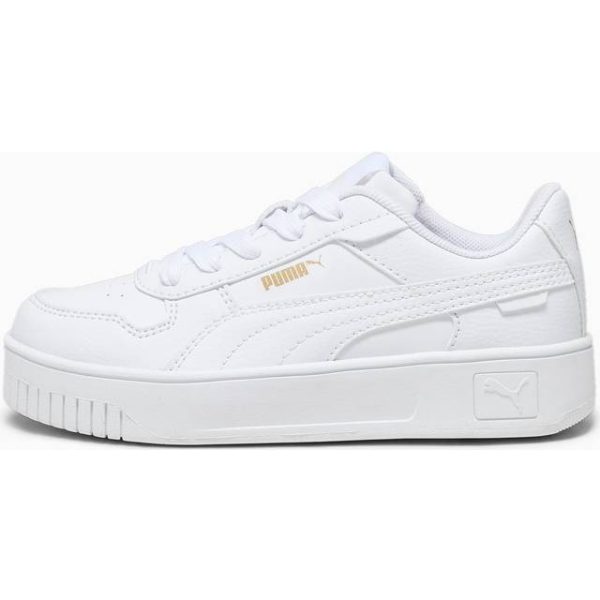 Puma Carina Street Kids' Sneakers, White/Gold