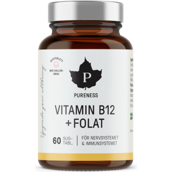 Pureness Vitamin B12 + Folat 60 stk