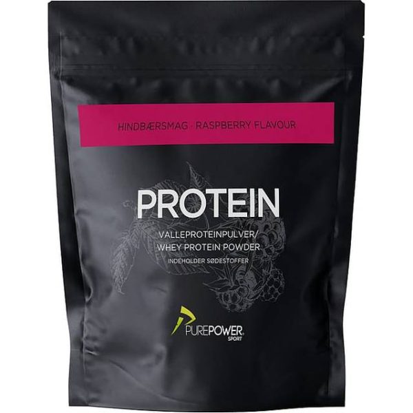 Purepower Proteinpulver Valleproteindrik Hindbær 400