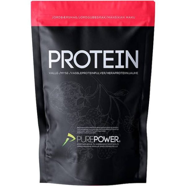 Purepower Proteinpulver Valleproteindrik Jordbær 400