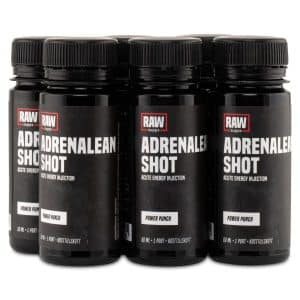 RAW Adrenalean Shot, Power Punch, 6-pak