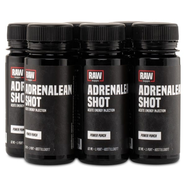RAW Adrenalean Shot, Power Punch, 6-pak