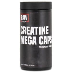 RAW Creatine Mega Caps, 120 kapsler