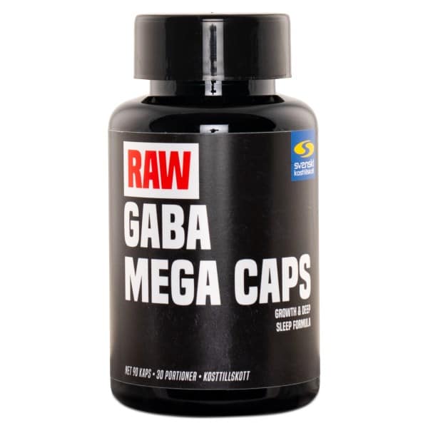 RAW GABA Mega Caps, 90 kapsler
