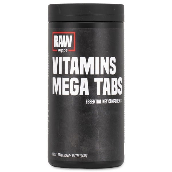 RAW Vitamins Mega Tabs, 90 tabl