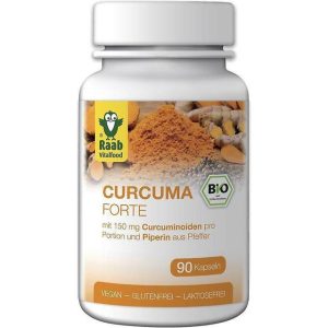 Raab Vitalfood BIO Curcuma forte 90 kapsler a 500 mg, 45g