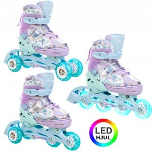 Raven ISLA 3-i-1 med LED-hjul - Justerbar over hele 4 sko-numre med smart kliksystem Str. 34-37
