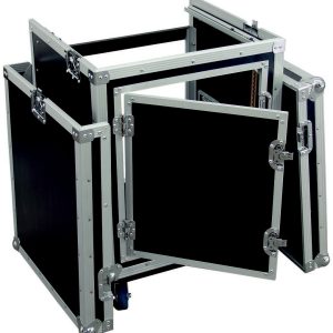 Roadinger Kombi Rack med hjul - 8Unit lodret / 10Unit Vandret