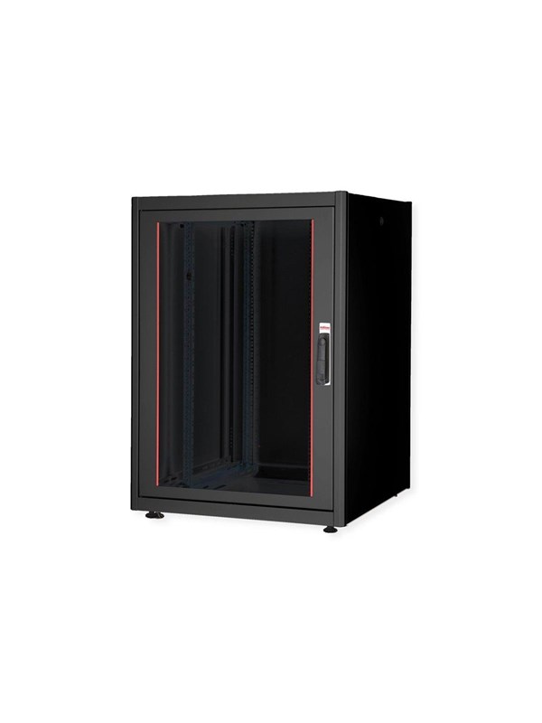 Roline Basic - rack - glass door 800 x 800 (WxD) - 22U