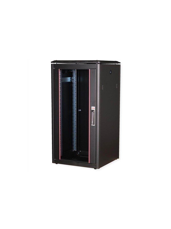 Roline Pro - rack - with glass door 600 x 600 mm (WxD) - 22U