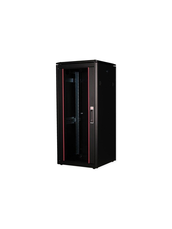 Roline Pro - rack - with glass door 600 x 600 mm (WxD) - 26U