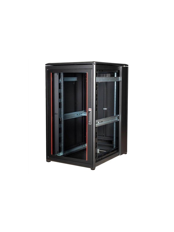 Roline Pro - rack - with glass door 800 x 1000 mm (WxD) - 26U