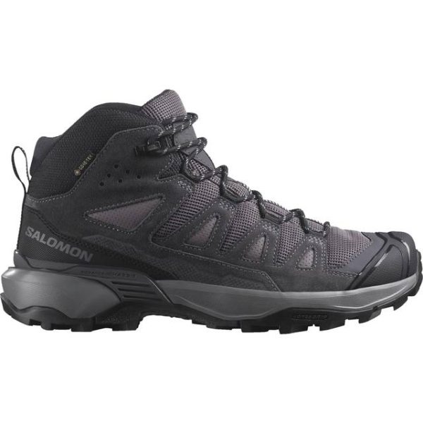 Salomon Women's X Ultra 360 Leather Mid GORE-TEX Vandresko grå/sort