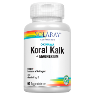 Solaray KoralKalk med vit. C og D tyggetablet • 90 tab.