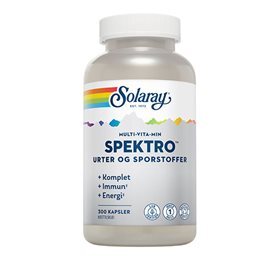 Solaray Spektro Multi-Vita-Min med urter og sporstoffer, 300kap.