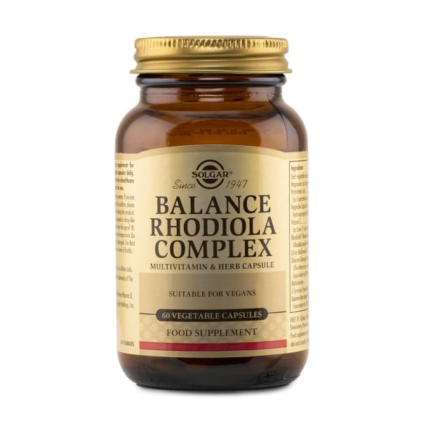Solgar Balance Rhodiola Complex, 60 kapsler