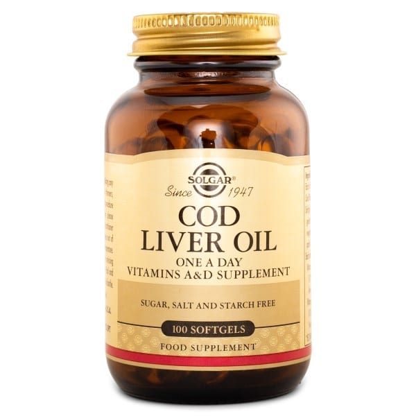 Solgar Cod Liver Oil, 100 kapsler