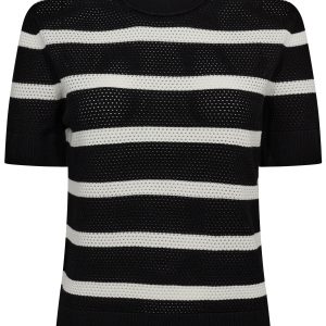 Striped Mesh Tee
