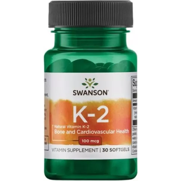 Swanson HEALTH VITAMIN K-2 NATURAL 100 mcg 30 stk 30 stk