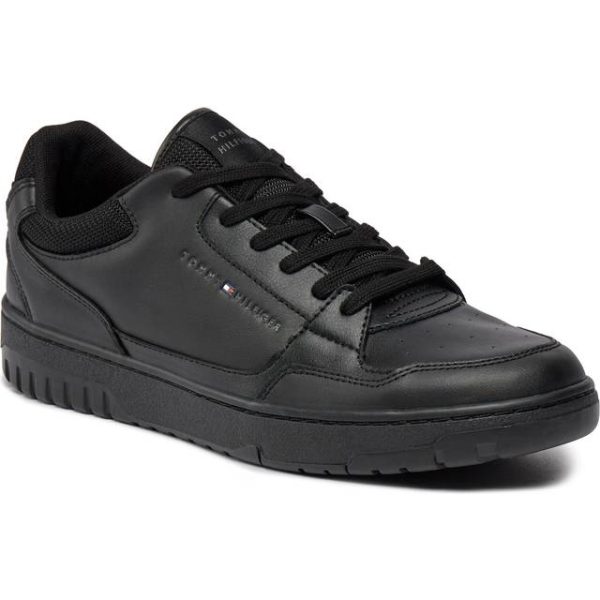 Tommy Hilfiger Essential Leather Logo Basketball Trainers
