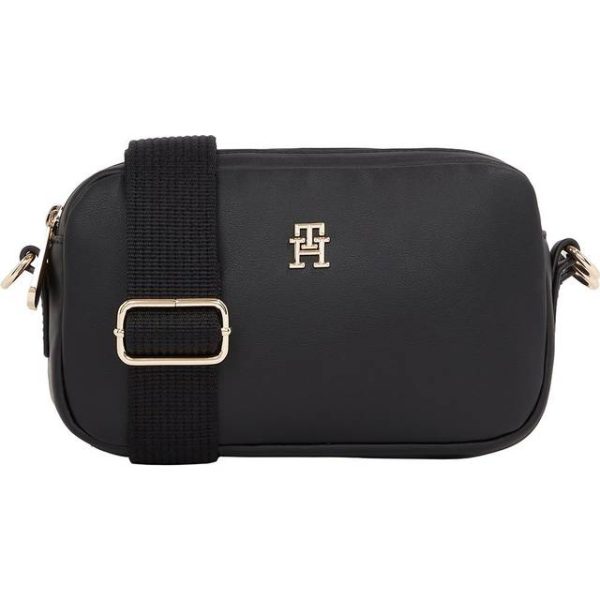 Tommy Hilfiger Poppy Reform Skuldertaske AW0AW16475BDS Dame Polyester Black 21 x 6,50 x 11,5