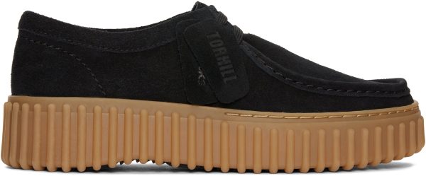 Torhill Bee ruskind sko - Black Sde