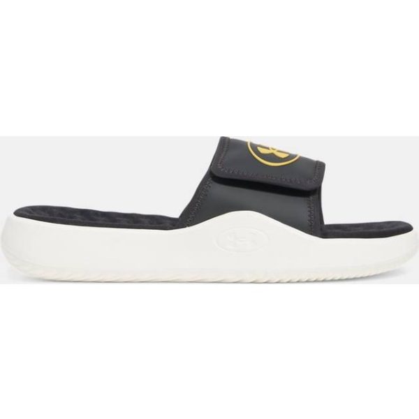 Under Armour Ignite Pro 8 Men's Slides - Galaxy Black/White Quartz/Orange Shock